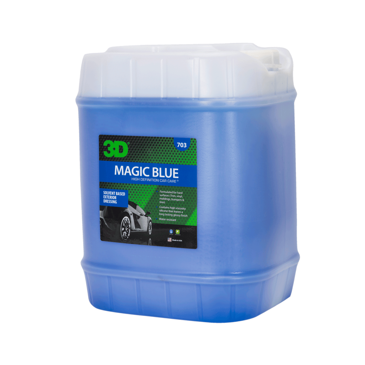 3D MAGIC BLUE TIRE DRESSING 5 GAL.