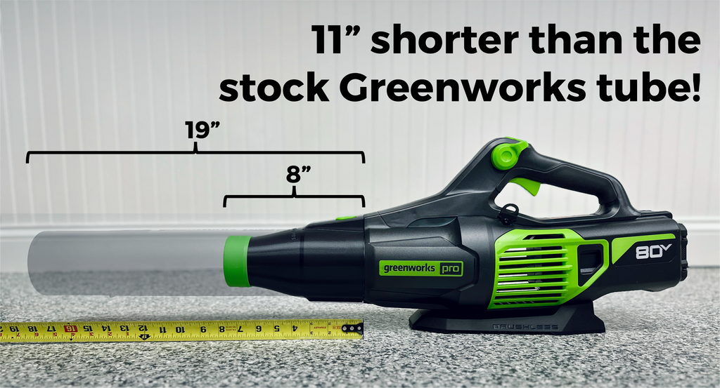 STUBBY® Car Drying Nozzle for Greenworks 760, 730, 700, 610, 585, 550, 515, & 500 CFM Leaf Blowers