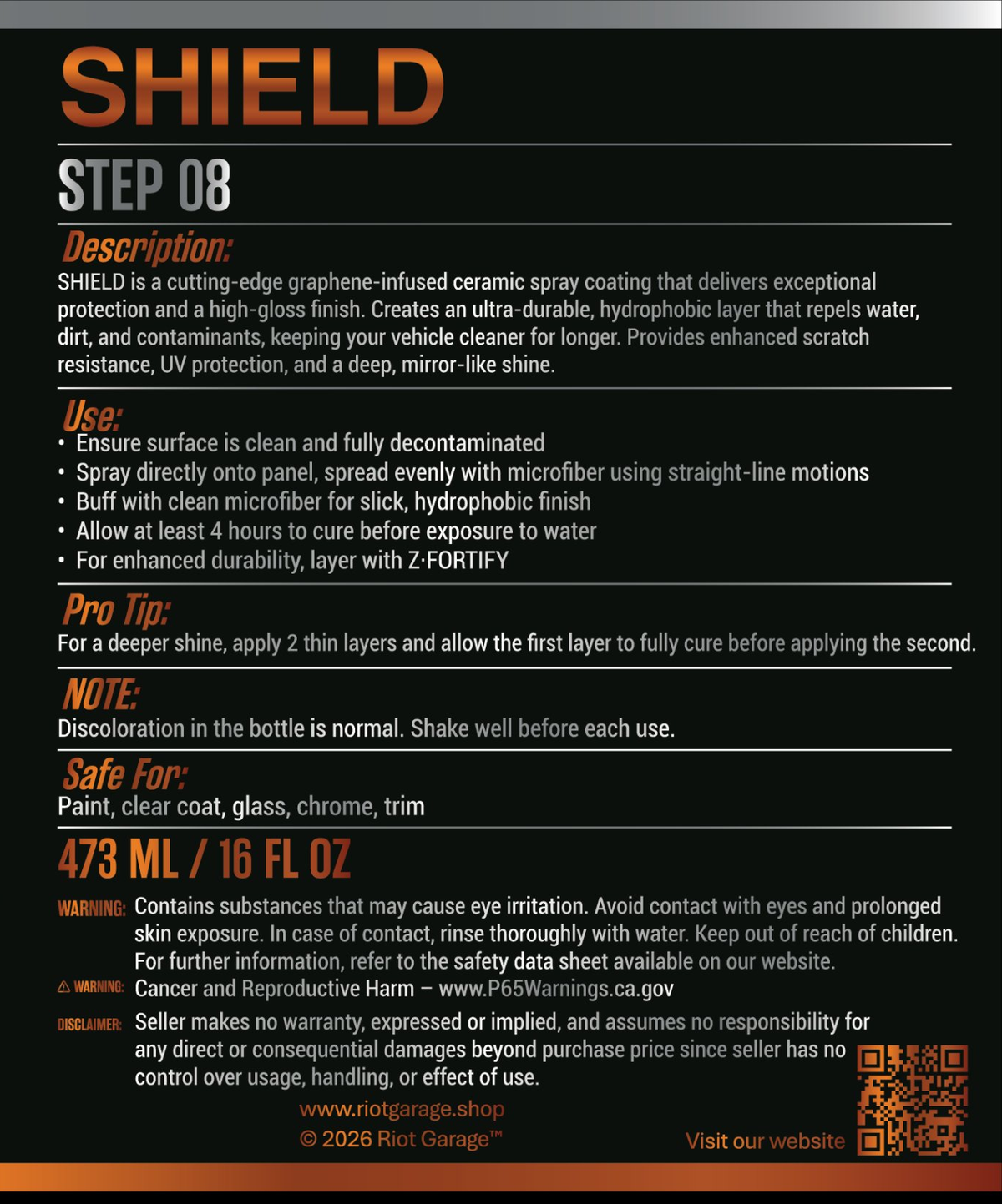 Riot Garage SHIELD Graphene Ceramic Spray Coating - Step 08