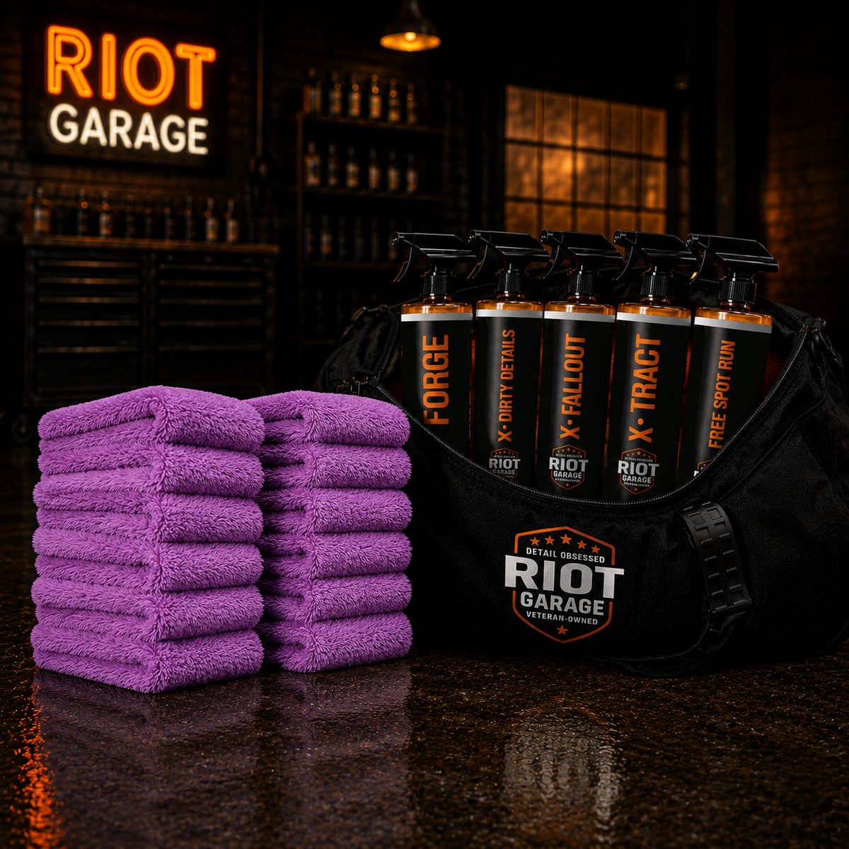 Riot Garage RECON 16x16 Ultra Plush Microfiber Finishing Towel