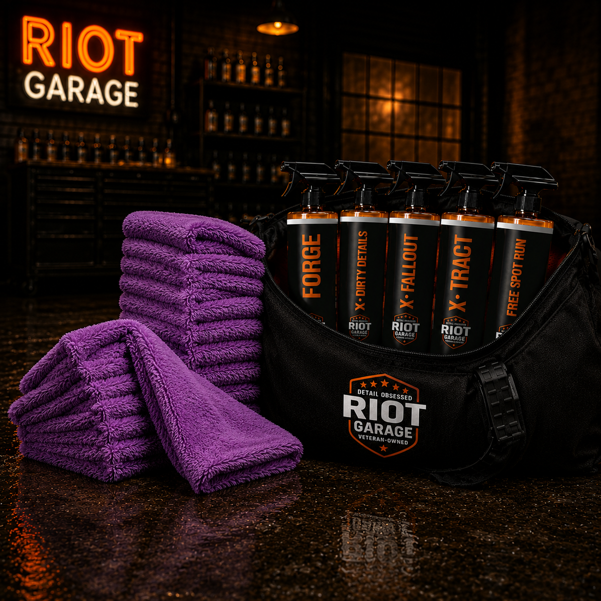 Riot Garage RECON 16x16 Ultra Plush Microfiber Finishing Towel