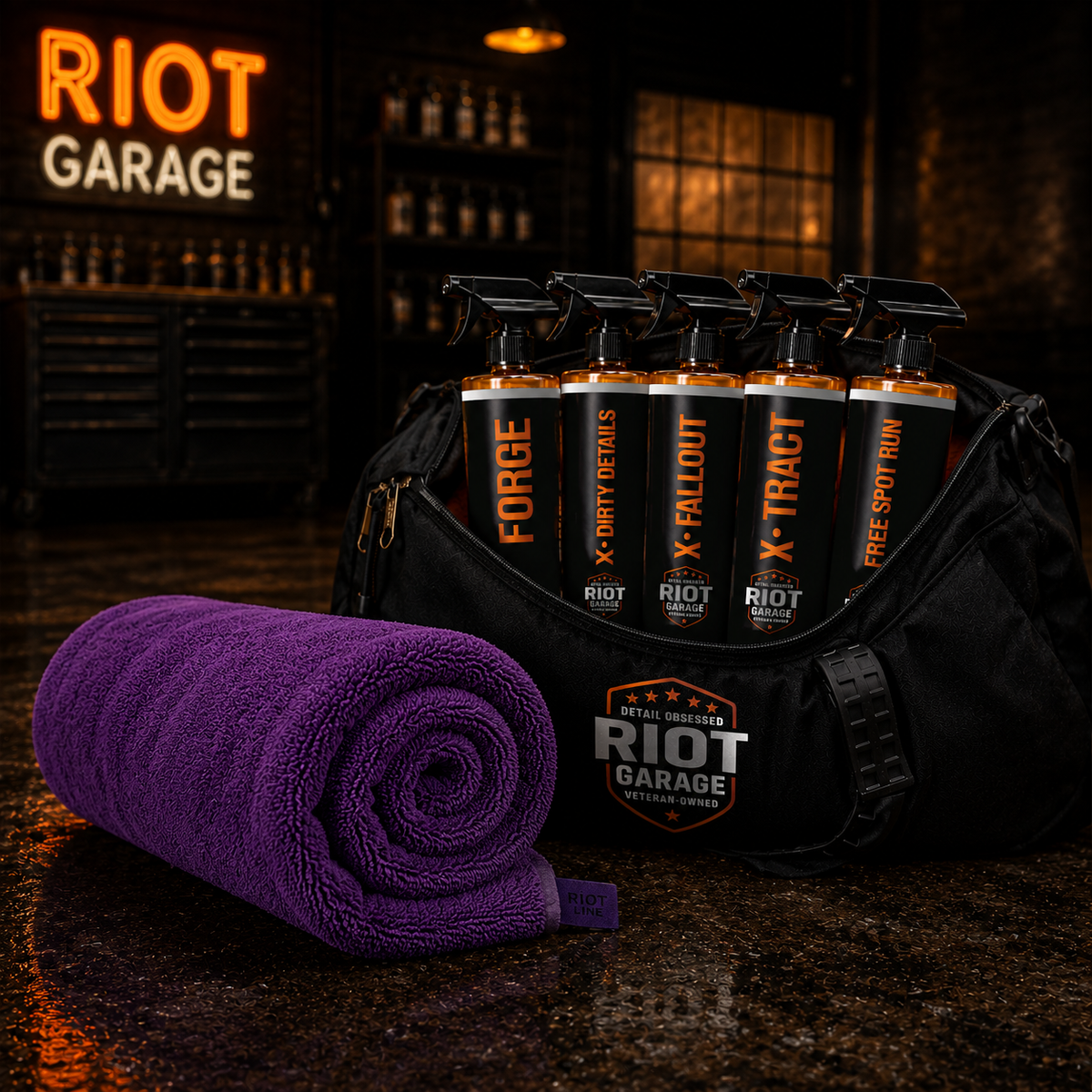 Riot Garage DEBRIEF 24x36 Twisted Loop Microfiber Drying Towel